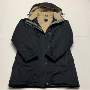 Lands End Sherpa Lined Coat